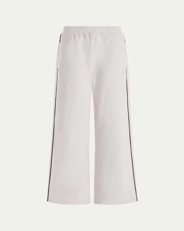 Brushed Rib Wide-Leg Pants
